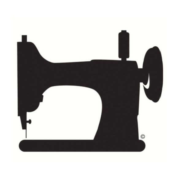 FiberFlies - Sewing Machine Vinyl Window Decal - Picture 2 of 2